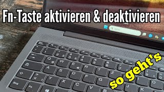 FnTaste aktivieren und deaktivieren am Laptop Windows 1011 [upl. by Yrneh]