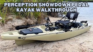 Perception Showdown PedalDrive Kayak Walkthrough [upl. by Notlek]