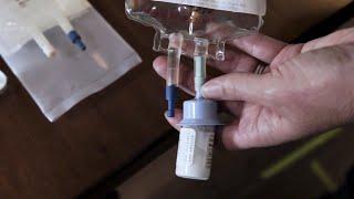 How To Administer IV Medication Using Gravity Infusion  Sutter Infusion Pharmacy Services [upl. by Susumu]