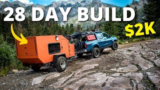 FULL TOUR  How To Build an AFFORDABLE CAMPER in 4 Weeks [upl. by Bailie]