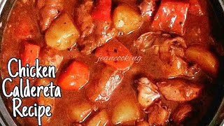 Chicken Caldereta  Kalderetang Manok  Chicken Recipe [upl. by Ordnassela284]