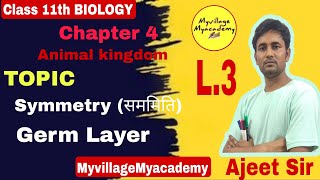 Symmetry सममिति। Germ layer  जर्म परतें। By Ajeet Sir class11 biology animalkingdomclass11 [upl. by Hsoj]