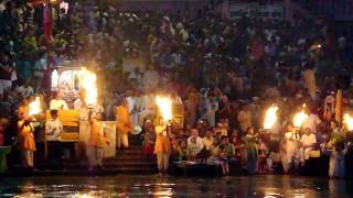 Ganga Aarti at HarKiPauri Haridwar  Incredible India [upl. by Mehelhteb]