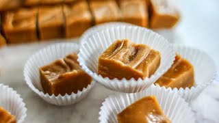 The Easiest Peanut Butter Fudge Recipe Ever Just 2 Ingredients [upl. by Loziram]