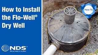 How to Install NDS FloWell Dry Well Drainage System  NDS Yard Drainage Systems [upl. by Tracey]