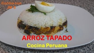 ARROZ TAPADO  RECETAS  COCINA PERUANA [upl. by Odlareg]