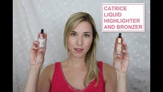 Catrice Light Correcting Serum Primer Candlelight and Sheer Serum Bronzer  Review amp Demo [upl. by Layla]