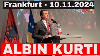 Albin Kurti sot ne Frankfurt me mergaten shqiptare 10112024 [upl. by Jacie]