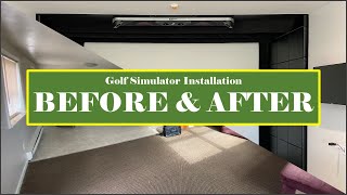 Golf Simulator Installation  Start To Finish  Golf Pro Delivered  Foresight GC Hawk [upl. by Brainard328]