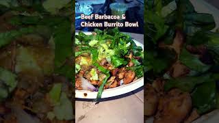 Beef Barbacoa and Chicken Burrito Bowl  Chipotle Mexican Grill [upl. by Terrie866]