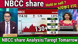 NBCC share news todaynbcc bonus share credit share analysisnbcc share price target [upl. by Ahsetan]