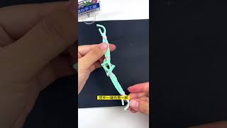 Use dental floss to make a bow and arrow with three firing modes that can be switched at will L [upl. by Soirtimid98]