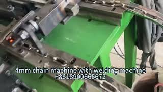 4mm chain machine with welding chainmachine 8618900865672 [upl. by Odravde531]