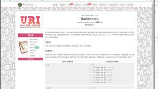 URI Online Judge Solutions in Java  Problem 1018 [upl. by Amoakuh]