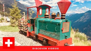 Panoramic Train  Stunning Scenery  Vertical Alp Emosson Switzerland [upl. by Eissat]