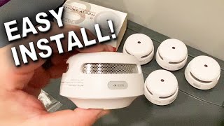 How to Install amp Setup XSense Wireless Interconnected Smoke Detectors [upl. by Eeznyl216]