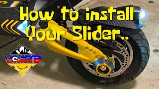 ELECTRIC SCOOTERVsett 10How to install Slider [upl. by Firehs799]