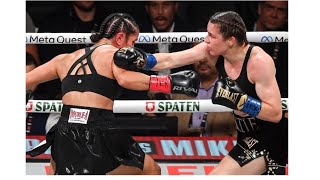 Katie Taylor takes a close decision over Amanda Serrano [upl. by Yddor380]