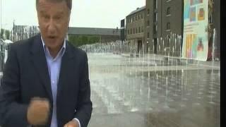 BBC Weather Live from Granary Square 12 June 2012 [upl. by Adnirol]