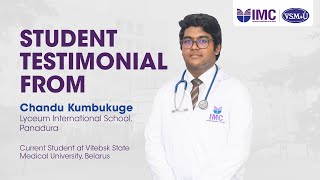 Testimonial of September 2023 Batch Student  Vitebsk State Medical Student Belarus [upl. by Arratal664]