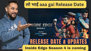 Inside edge season 4 Update  Inside edge season 4 Release date  Inside edge season 4 Trailer [upl. by Naiva597]