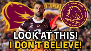 URGENT NOBODY BELIEVED BRISBANE BRONCOS LATEST NEWS [upl. by Aydni885]