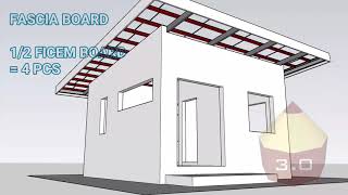 SHED ROOF  DESIGN AND ESTIMATE in TUBULAR RAFTER I 50m x 50m [upl. by Gwyneth487]