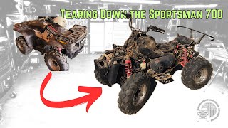 Polaris Sportsman 700 Complete Body Removal  Whats Under the Plastic [upl. by Theta]