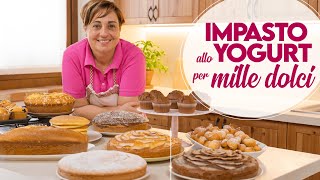 IMPASTO ALLO YOGURT PER MILLE DOLCI  Tante Ricette e Idee per Torte Muffin Pancakes e Frittelle [upl. by Ydennek]