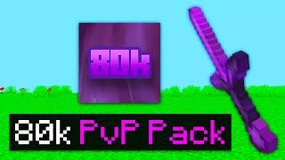 My 80K PvP Texture Pack Reveal Minecraft Bedrock [upl. by Amliw]