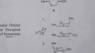 4Csir net chemical science 2017 solutions chair conformation stability due to hydrogen bonding [upl. by Itsirhc]