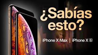 iPHONE XS y XS MAX  ¿Sabías esto [upl. by Hartzell]