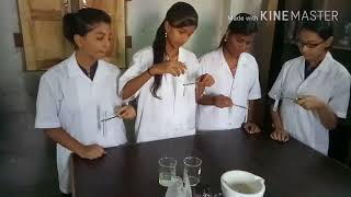 Molisch test for detection of carbohydrate 11th Sci Bio practical [upl. by Arimihc]