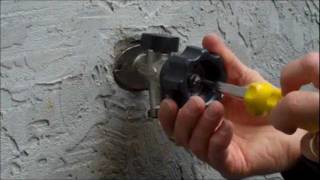 Mansfield Style Hydrant Repair Video  Leaking Behind the Handle [upl. by Eekaz]