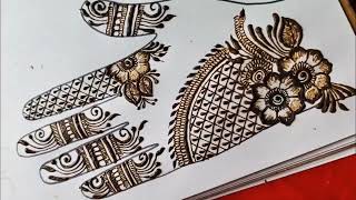 simple and easy mehndi designs front or back hand mehndi designs \Mehndi designs [upl. by Attenauq]