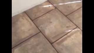 Carpet Out Tile In Part 3 Grouting and baseboard installation [upl. by Aicener]