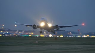 4K Sunset Plane Spotting at Schiphol Airport [upl. by Grissel]