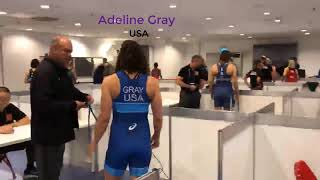 Raw footage Weigh in amp medical examination for 656872 kg classes of World Cup in women wrestling [upl. by Azalea]