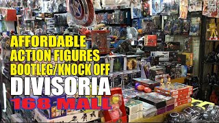 Mga Murang Action Figures Bootlegs Sa Divisoria 168 Mall Part 1 [upl. by Alikee]