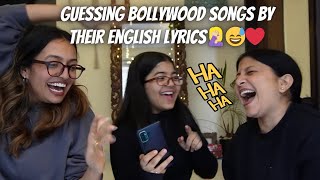 Guessing Bollywood songs by their English lyrics🤦🏼‍♀️😂😂❤️Yashasvi Rajpoot [upl. by Tonkin842]