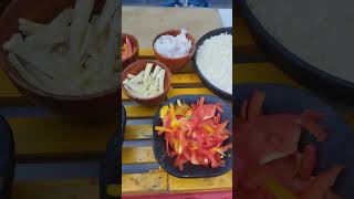 Pave bhaji counter  pizza🍕 making  food counter catering available [upl. by Eeclehc]