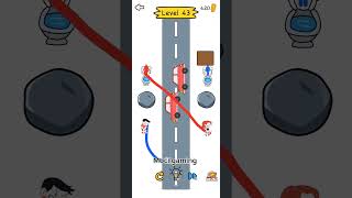 Toilet Rush Race Draw Puzzle Level 43shorts games mastergamer gameplay mastergaming viral [upl. by Laemaj]