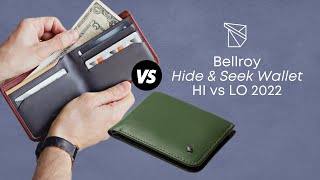 Difference between Bellroy Hide amp Seek Wallet Hi VS LO 2022  Oribags [upl. by Akimrehs]