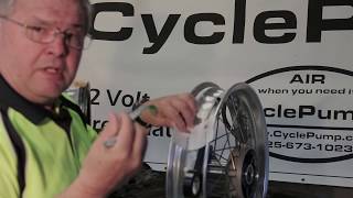 Converting a Tubed Motorcycle Rim to a Tubeless Rim [upl. by Shaun]