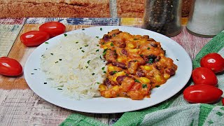 Rezept Reis mit mexikanische Erdnuss Soße  vegan [upl. by Aisylla995]