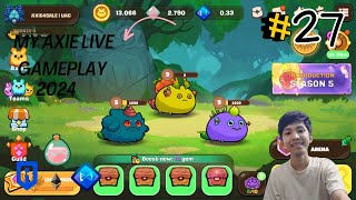 AXIE LIVE GAMEPLAY 27 UNIQUE AXIE TEAM CLASSIC V2 HOW TO EARN MONEY ON YOUTUBE 2024 [upl. by River]