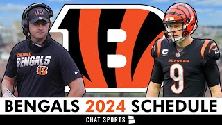 Cincinnati Bengals 2024 NFL Schedule Opponents And Instant Analysis [upl. by Karoly438]