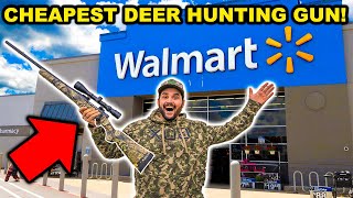 I BOUGHT Walmart’s CHEAPEST Gun and Went DEER Hunting at the NEW LEASE Catch Clean Cook [upl. by Leal266]