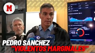 Sánchez tras huir de Paiporta quotNo nos vamos a desviar pese a unos violentos marginalesquot I MARCA [upl. by Blackstock294]