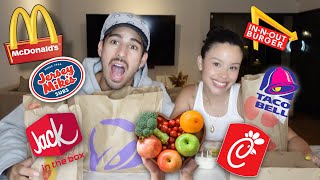 TRYING FASTFOODS HEALTHIEST ITEMS [upl. by Tess]